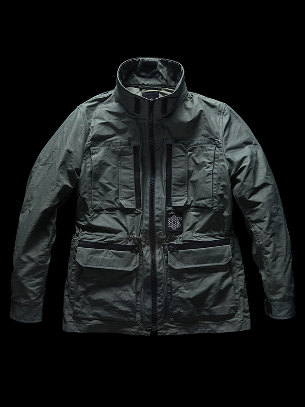 Micro m utility lens parka long jacket sale